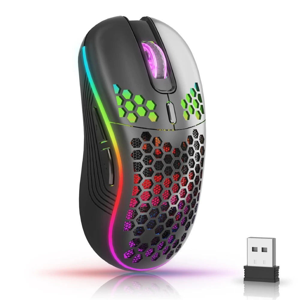 souris sans fil noir rgb
