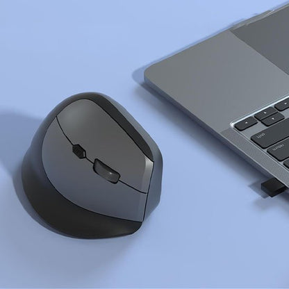Souris ergonomique sans fil noir avec laptop