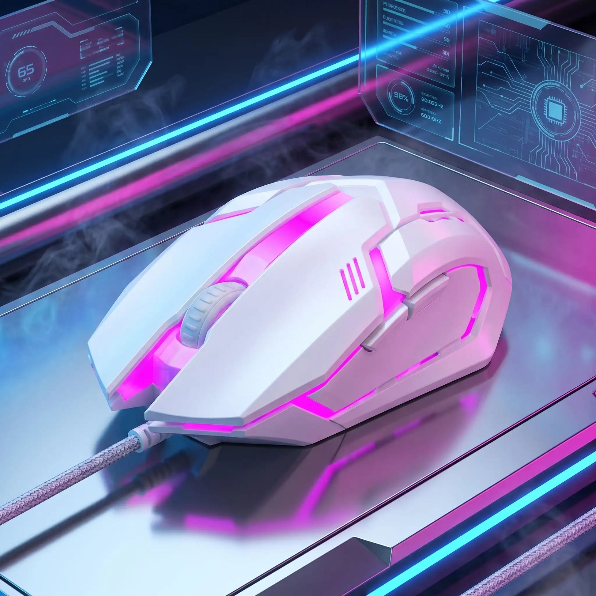 souris filaire blanche presentation