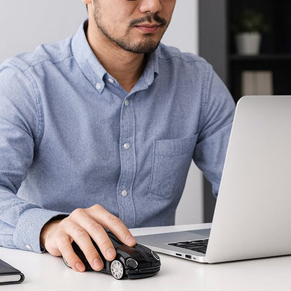 Souris sans fil noir en fonction 