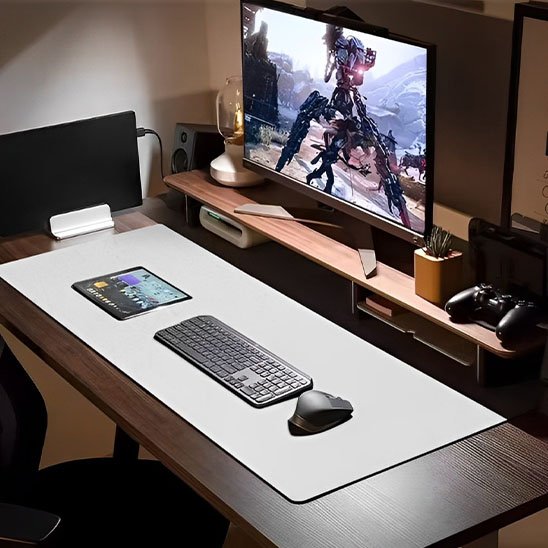 Tapis de souris blanche