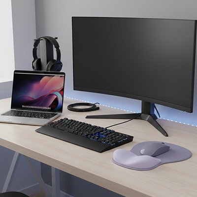 Tapis de souris ergono violet