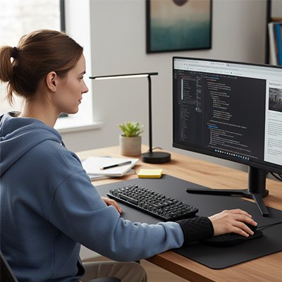 Tapis de souris ergonomique black