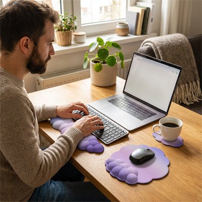 Tapis de souris ergonomique homme