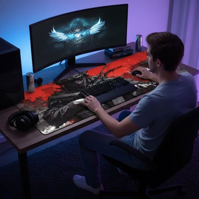 Tapis de souris gamer angelique