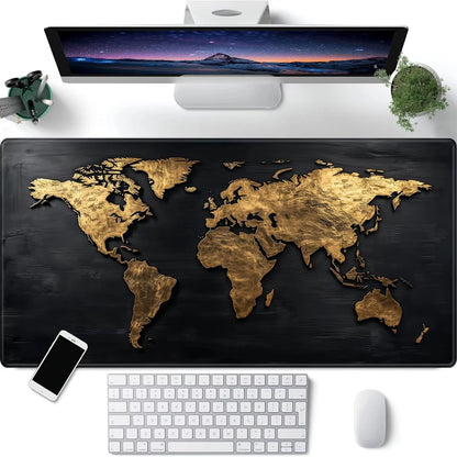 tapis monde or